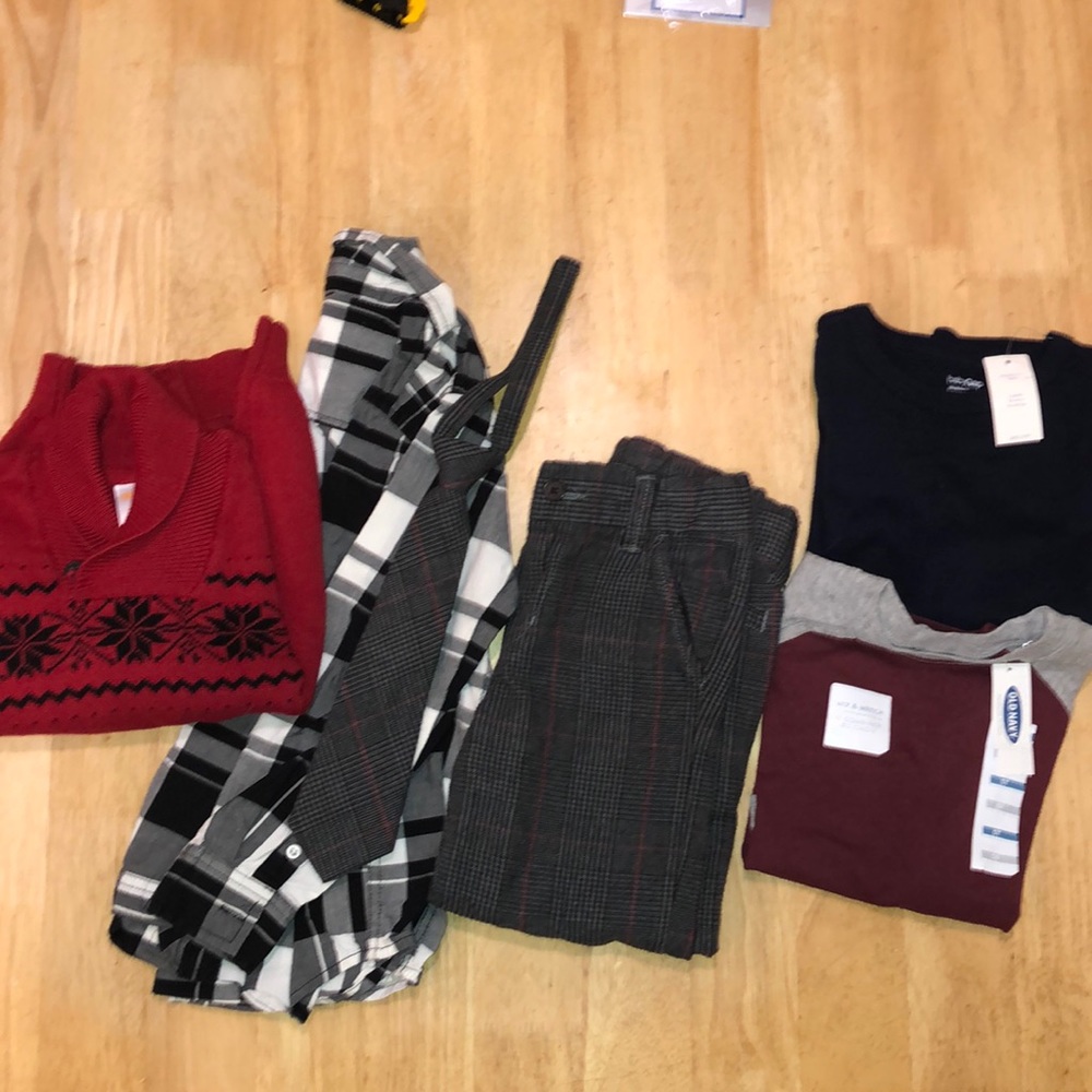 Boys Dress Outfit & 2 bonus long sleeve shirts